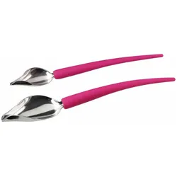Fackelmann FMprofessional Déco-Spoon, 2-tlg., Dekorierlöffel, Dekor Löffel, 21590, Kochbesteck, Rot