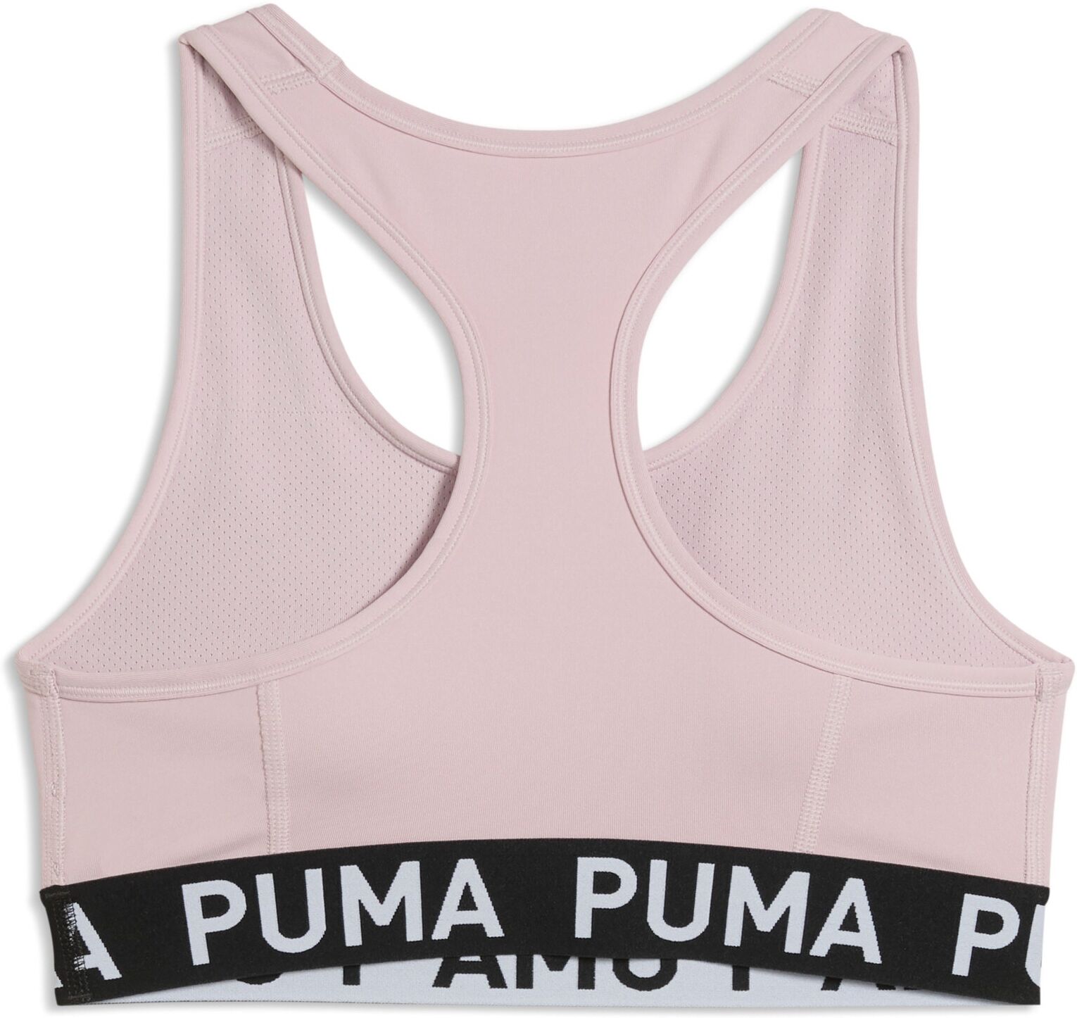 Sport-BH PUMA "4KEEPS STRONG BRA - MID", Damen, Gr. XS, N-Gr, rosa (misty pink), Interlock, Obermaterial: 85% Polyester, 15% Elasthan, schmal, BHs Sport-BH, mittelstarker Halt, für Training, Racerback-Träger misty pink XS, N-Gr