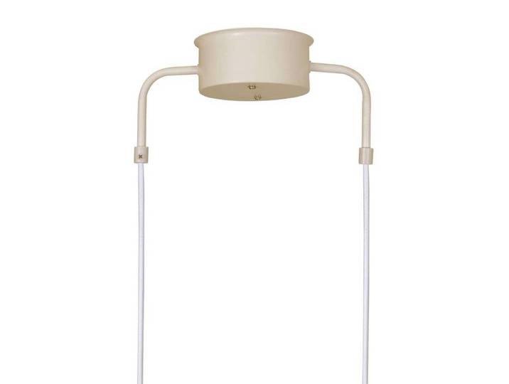 Hanglamp CURVE 5, dimbaar, crème / amber, Woon-/ Eetkamer, metaal, Vintage, hanglamp