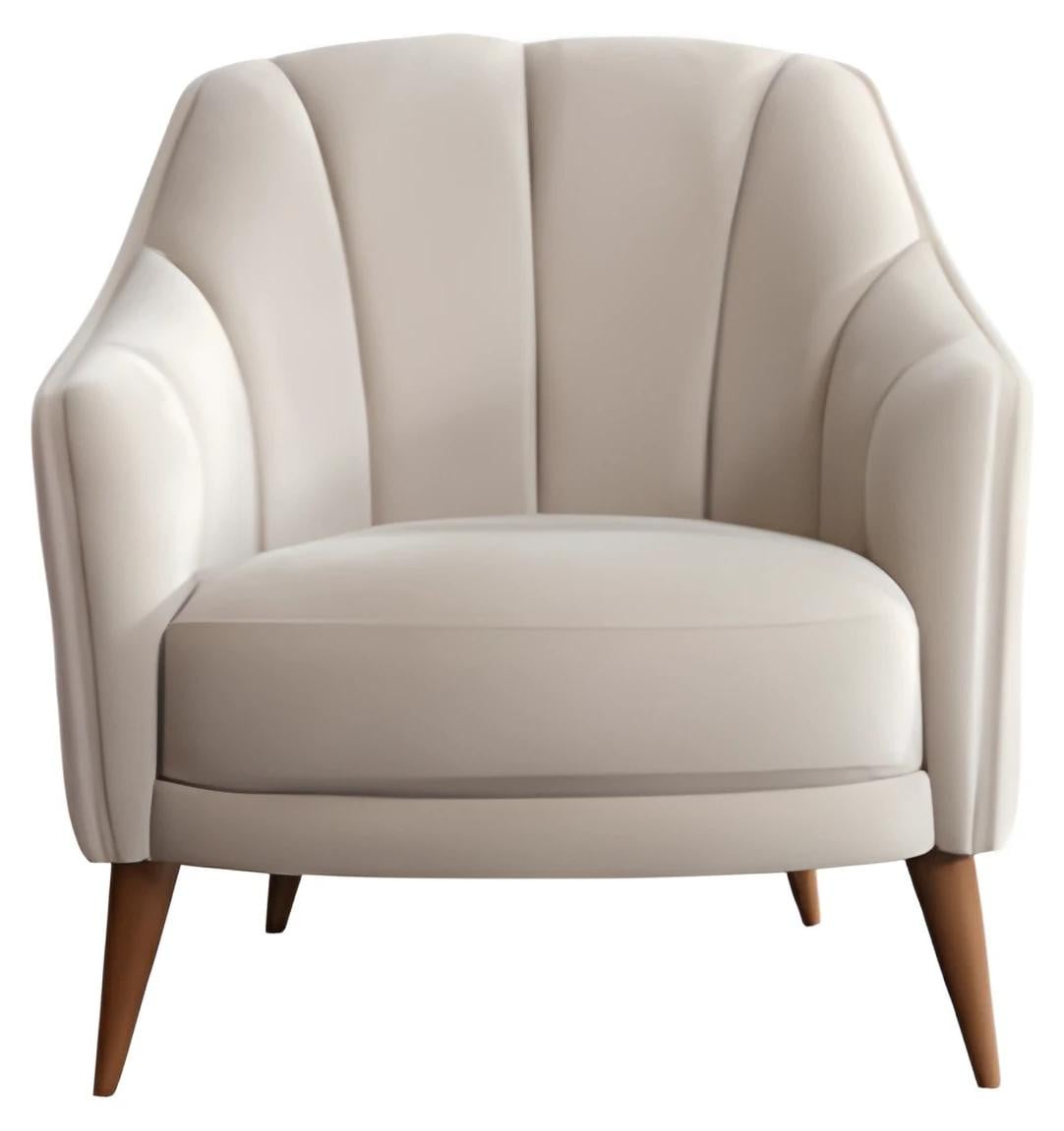 Beige Lounge Chair Barlounge Cafésessel Empfangssessel