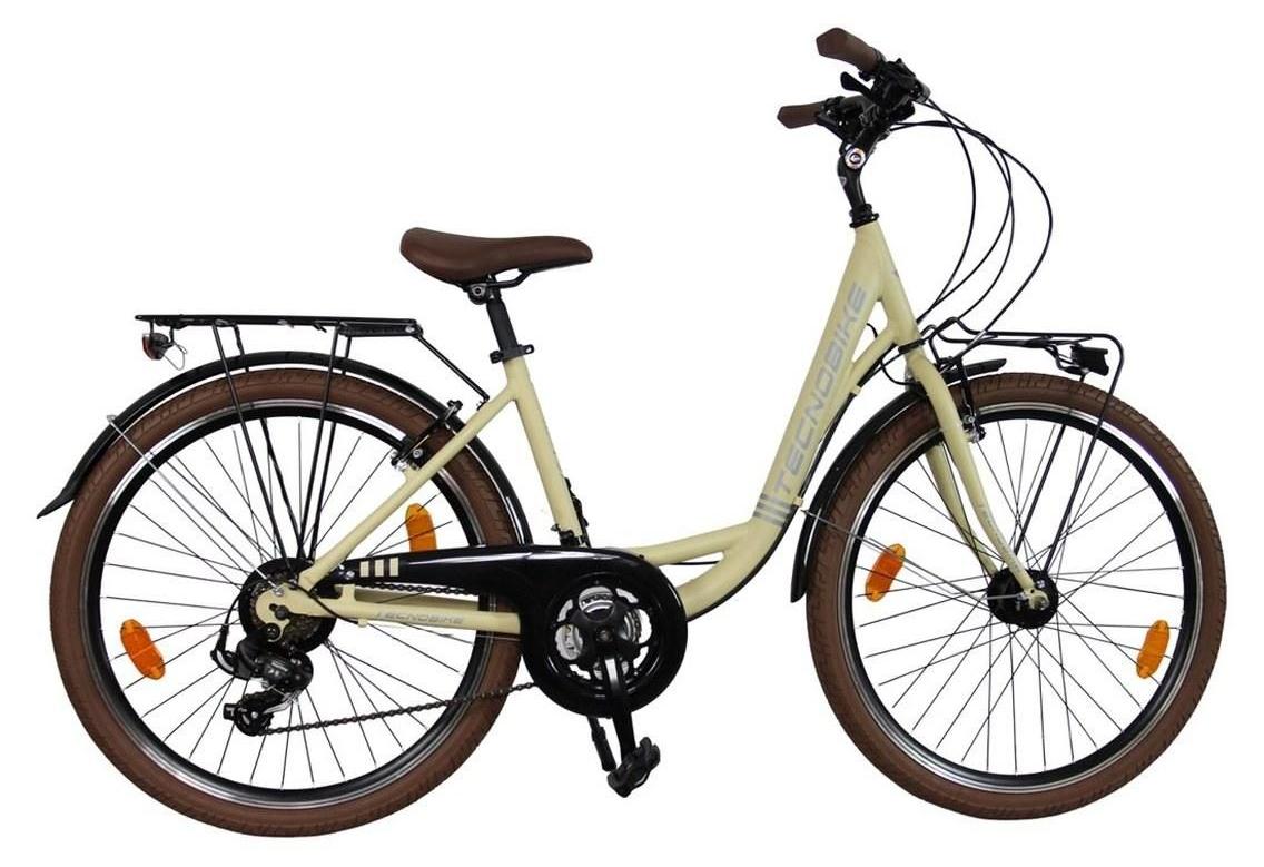 Tecnobike NSR Fahrrad 28" Mobi 21V Creme H46 Dynamo