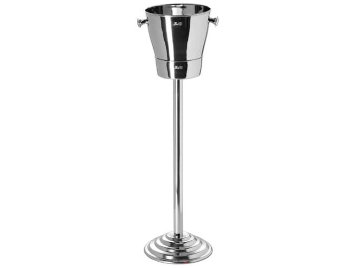 Fink Edelstahl Flaschenkühler mit Ständer 82 cm 2-tlg. Set einwandig für 1-2 Flaschen