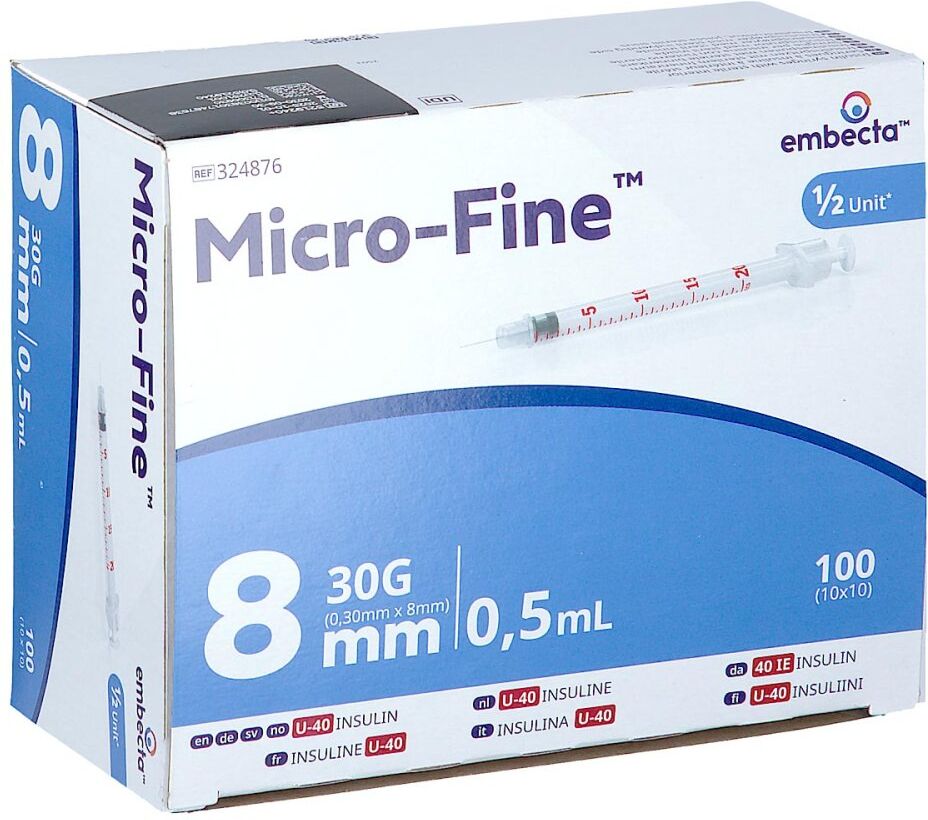 Micro-fine Insulinspritze U40 8 Mm