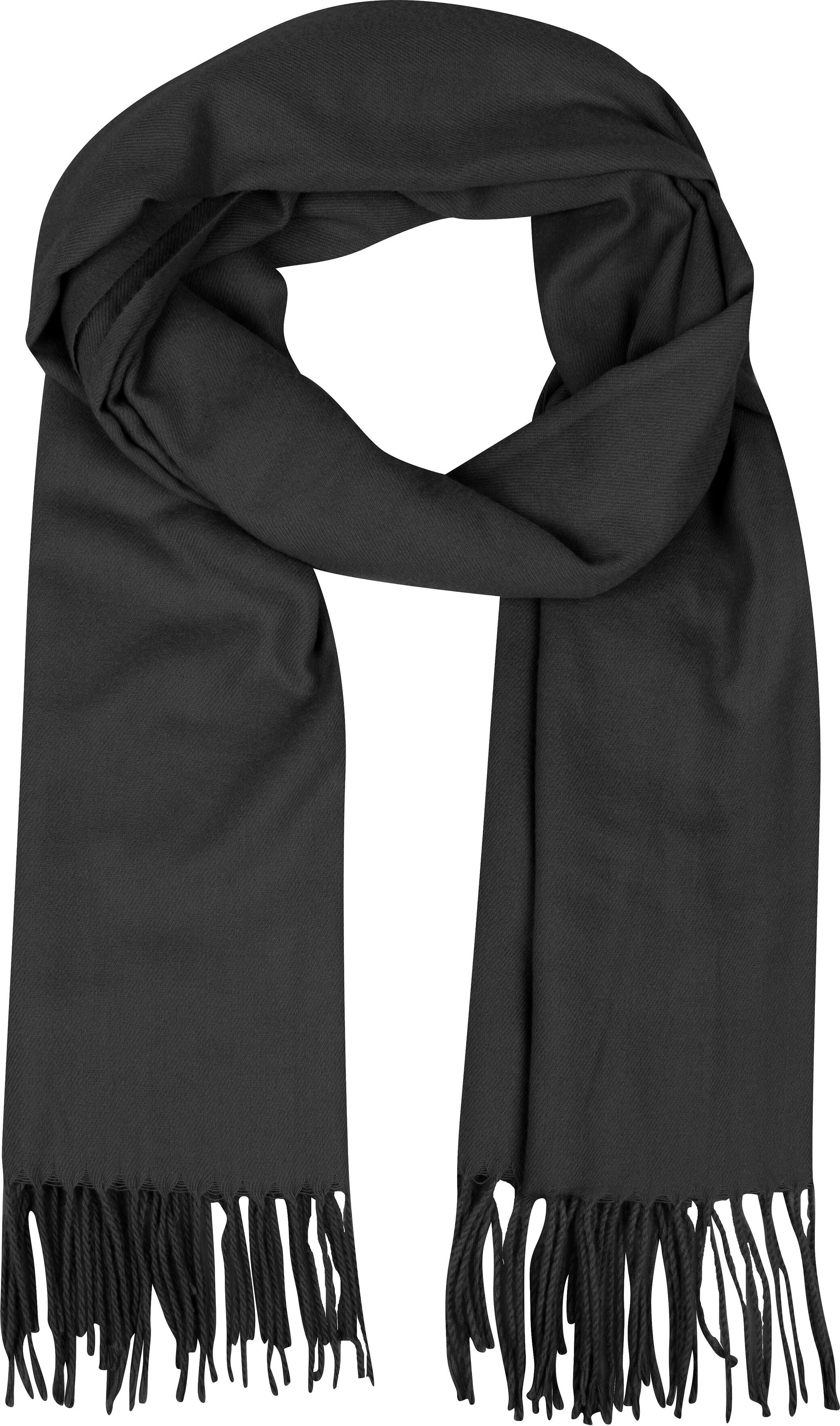 Modeschal CAPELLI NEW YORK, Damen, schwarz, Obermaterial: 100% Polyester, Modetücher Modeschal schwarz Einheitsgröße