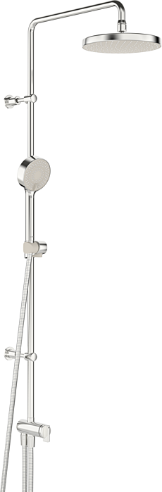 Hansabasicjet Duschsystem 44380200 Anschluss über flexible Druckschläuche, Ausladung 407 mm, chrom