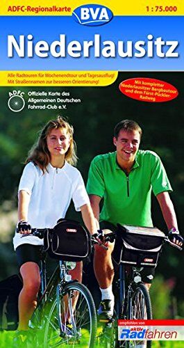 Allgemeiner Deutscher Fahrrad-Club e.V. (ADFC) - ADFC-Regionalkarte Niederlausitz mit Tagestouren-Vorschlägen, 1:75.000: Mit kompletter Niederlausitzer Bergbautour und Fürst-Pückler-Radweg (ADFC-Regionalkarte 1:75000) - Preis vom 30.09.2026 22:30:23 h