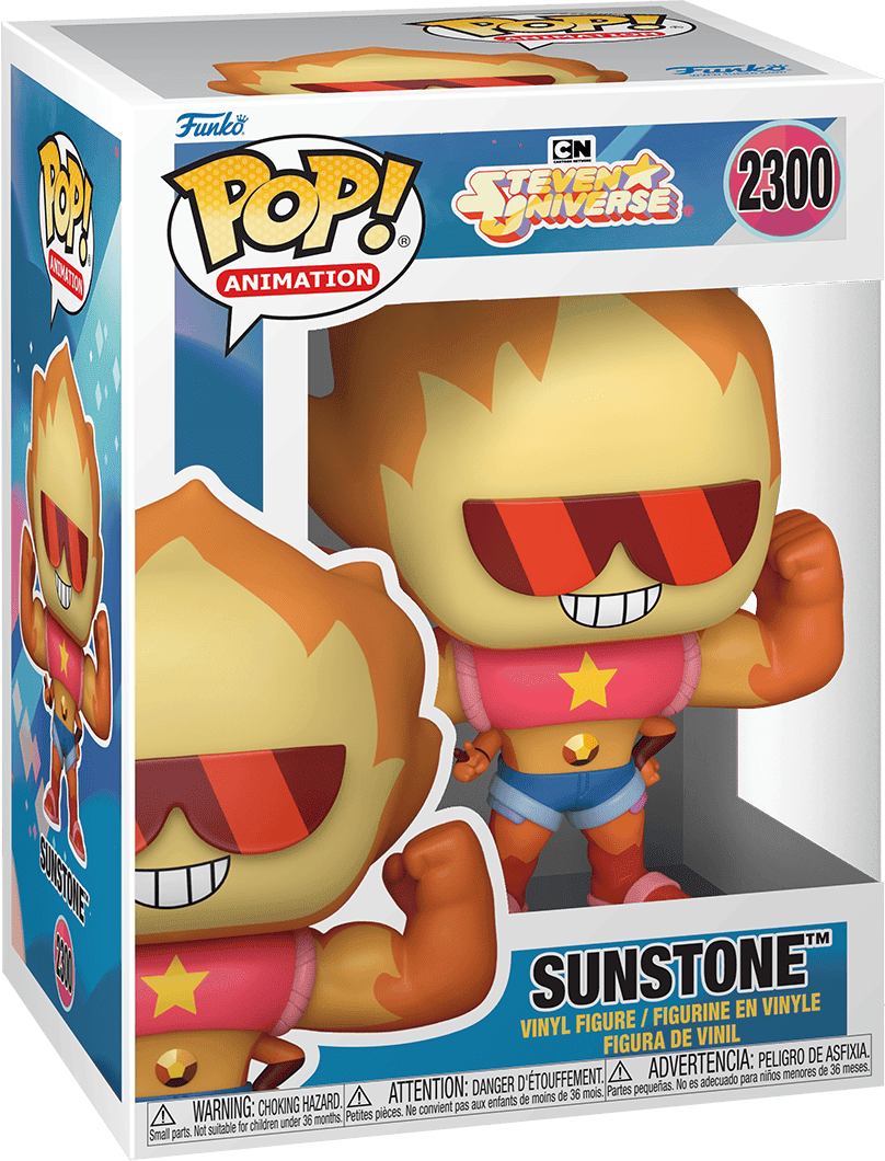 Pop! Vinyl - Steven Universe - Sun Stone, Funko Officially Licensed Animation Figure, Compact Desk-Friendly Size