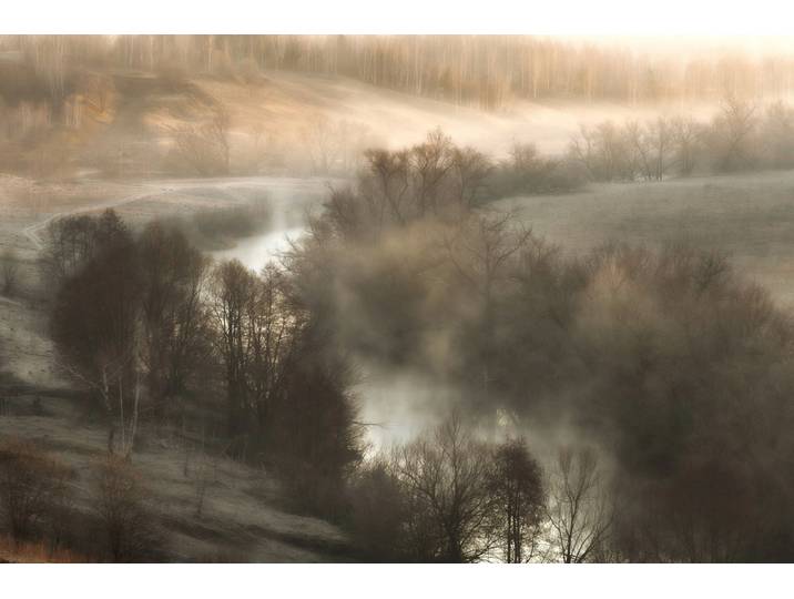 Fototapete PAPERMOON Surreale Landschaft , bunt, B:3,5m L:2,6m, Vlies, Tapeten, Fototapete