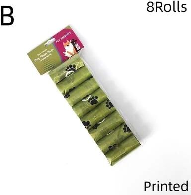 Uplift Picks Biodegradable Dog Poop Bags Bulk Scented Pet Waste Bags 8 Rolls   Printed