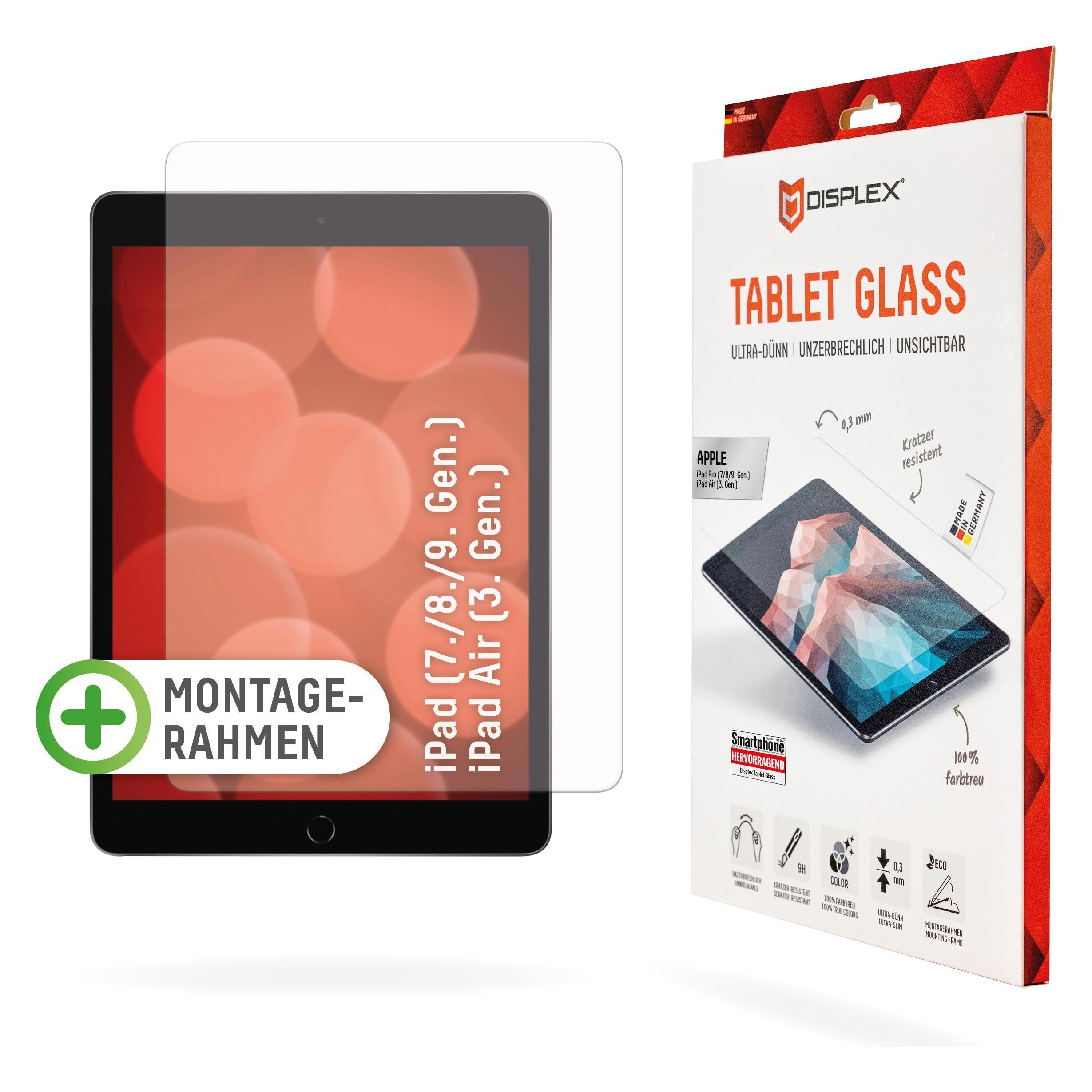 Displex Tablet Glass, Tablet Schutzglas (1 Stk., Apple iPad 2019 (7. Gen), Apple iPad 2020 (8. Gen), Apple iPad 2021 (9. Gen)) (01535)