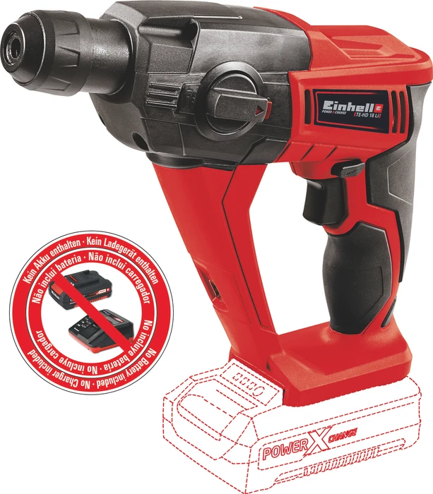 EINHELL Bohrhammer AKU TE-HD 18 Li-Solo, 4513812 (ohne Batterie)