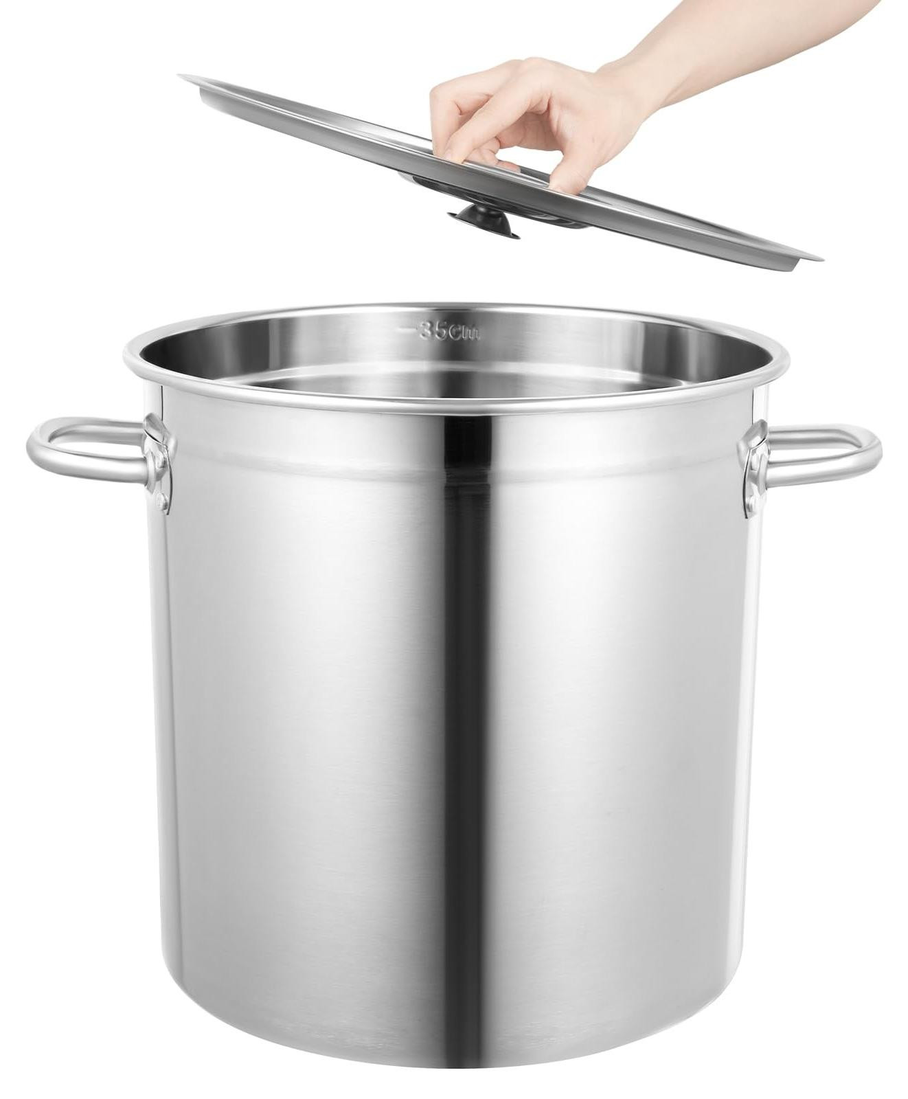 Grote kookpan van 35 liter