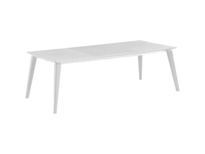 Table de jardin - rectangulaire - blanc - en résine - 8 à 10 personnes - Lima -Allibert by KETER