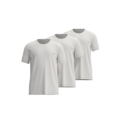 T-Shirt TOM TAILOR, Herren, Gr. 8, weiß (weiß, hell, uni), Single Jersey, Obermaterial: 100% Baumwolle, Shirts T-Shirt, lässiger Casual-Stil