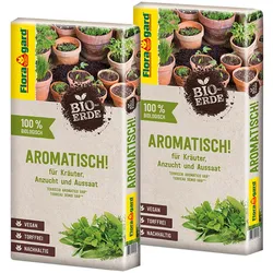 Floragard Torffreie Bio Anzucht-Erde "Aromatisch", 80 L