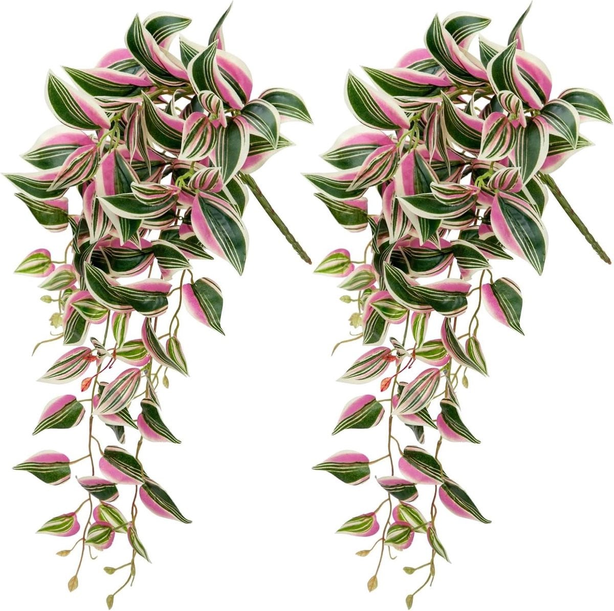 Nep Hangplant Groen - Levensechte Kunstplant voor Binnen en Buiten Decoratie - 66 cm