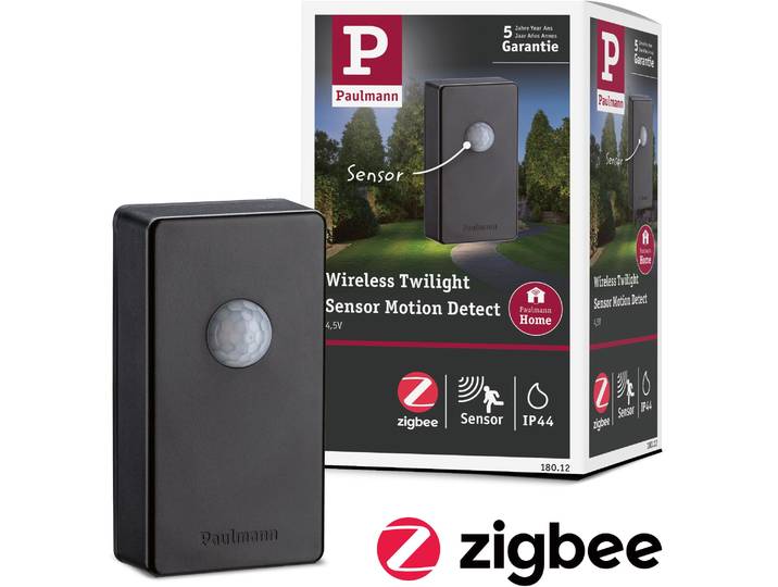 Sensor PAULMANN Outdoor Plug&Shine wireless twilight sensor , grau (anthrazit), B:6,5cm H:12cm, Kunststoff, Sensoren, Sensor, IP44