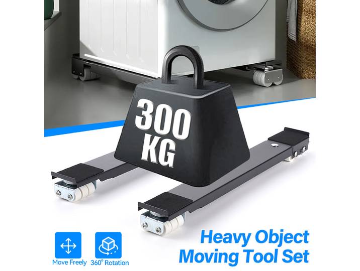 Support mobile pour machine à laver, base surélevée pour réfrigérateur, rouleau mobile, roue de support rapide, accessoires de cuisine, déplacement de meubles