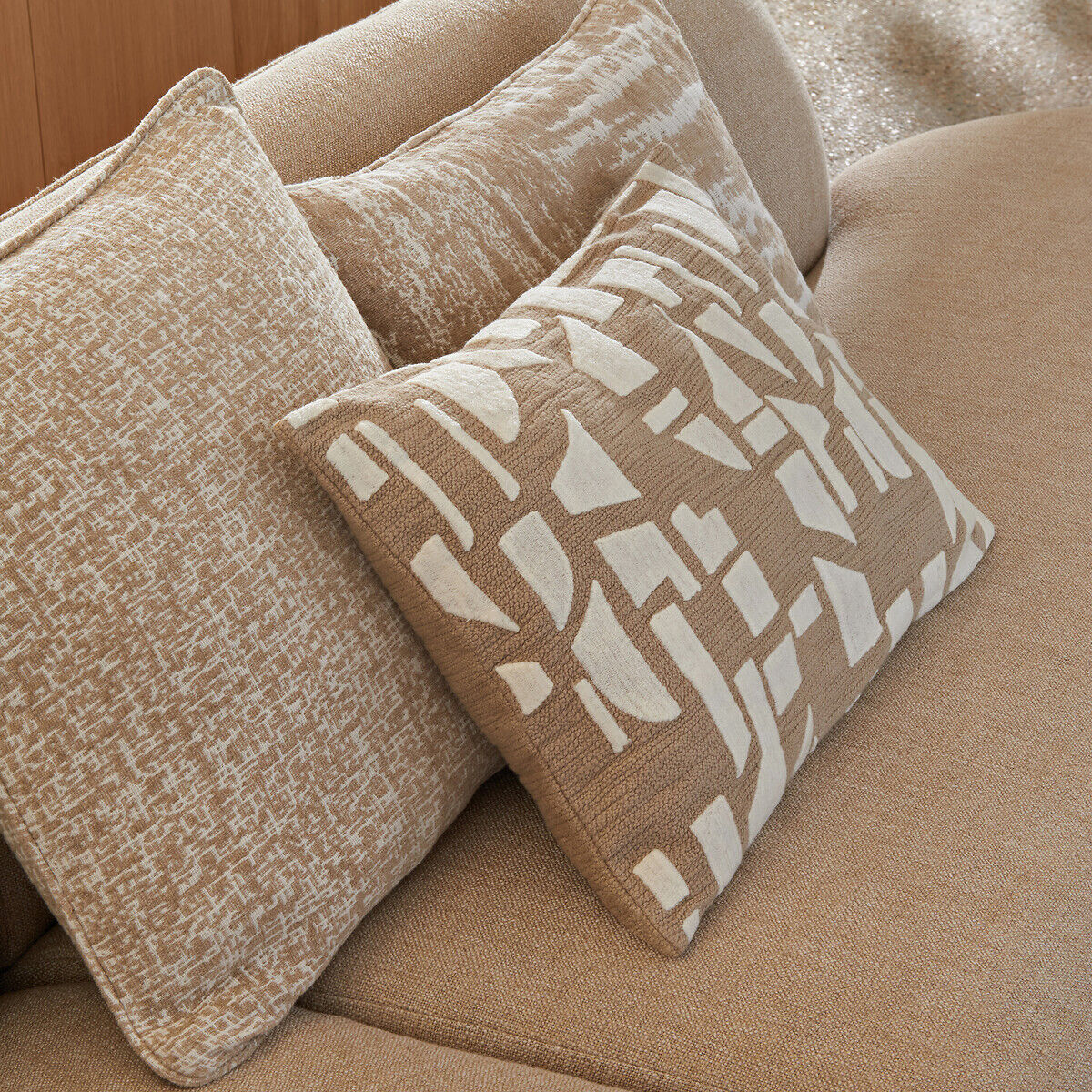 AM.PM Housse de coussin en jacquard, AGOSTINA