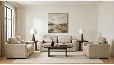 Coaster Amador Chenille Upholstered Track Arm Sofa Set