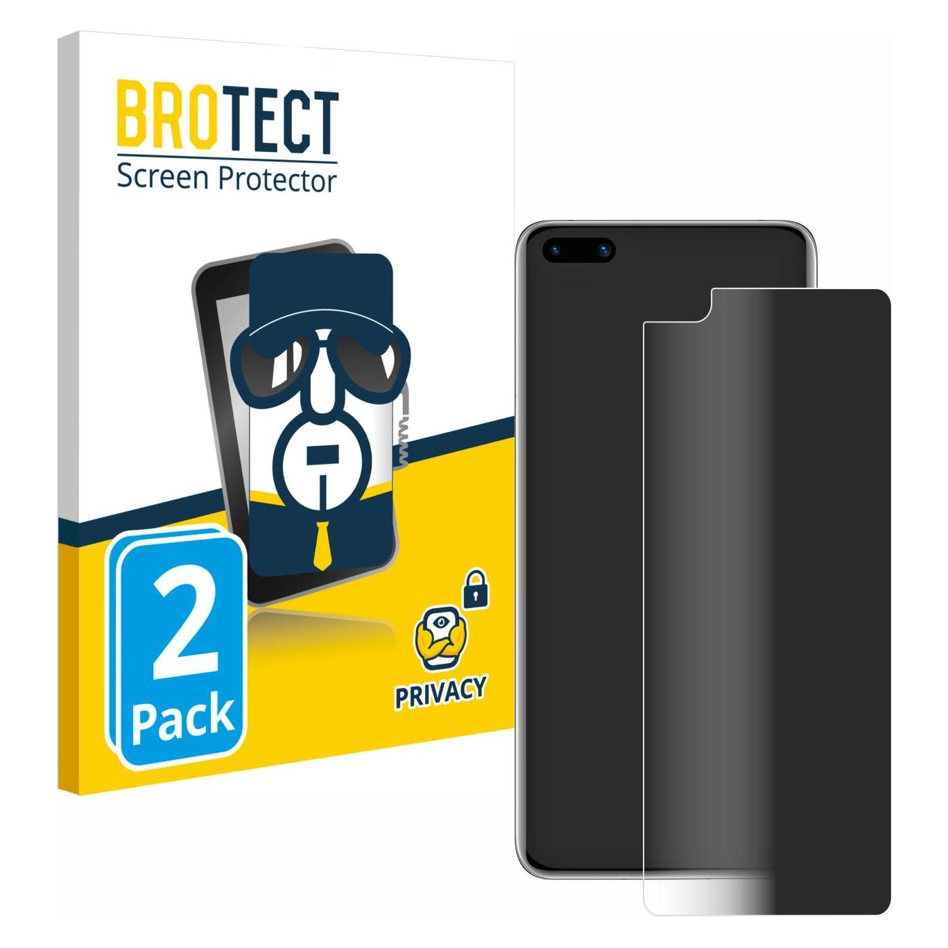 Brotect Sichtschutzfolie Anti-Spy Privacy Folie Blaulicht-Schutz (Huawei P40) (4337373)