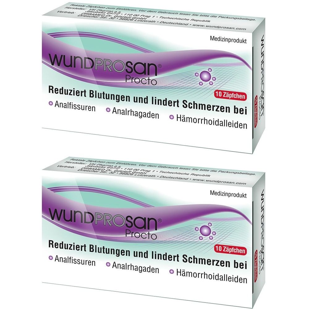 Wundprosan Procto Suppositorien 2x 2x10 St