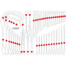 KS Tools Leere Schaumstoffeinlage zu 811.0051 - 811.0051-97