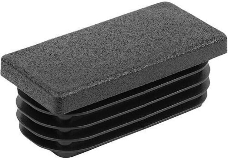 KIPP Verschlussstopfen Rechteckrohre A=50 Form C Polyethylen schwarz (K0494.250351035)