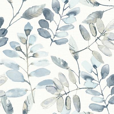 Chesapeake Pinnate Blue Leaves Wallpaper