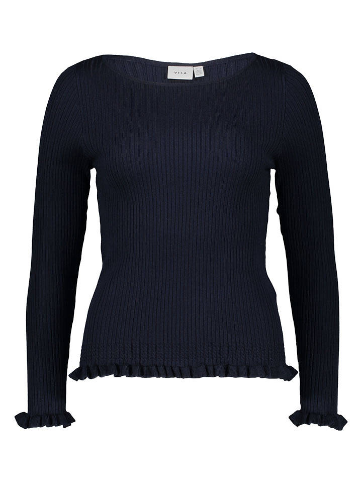 Vila Longsleeve in Schwarz - S