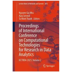 Proceedings of International Conference on Computational Technologies for Research in Data, Fachbücher von Ajay Jaiswal, Nguyen Gia Nhu, Ta Minh Thanh