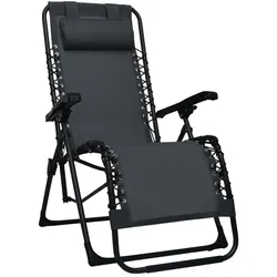 vidaXL, Liegestuhl, Watarin (Mit Dach (1 Stück)) (65 cm)