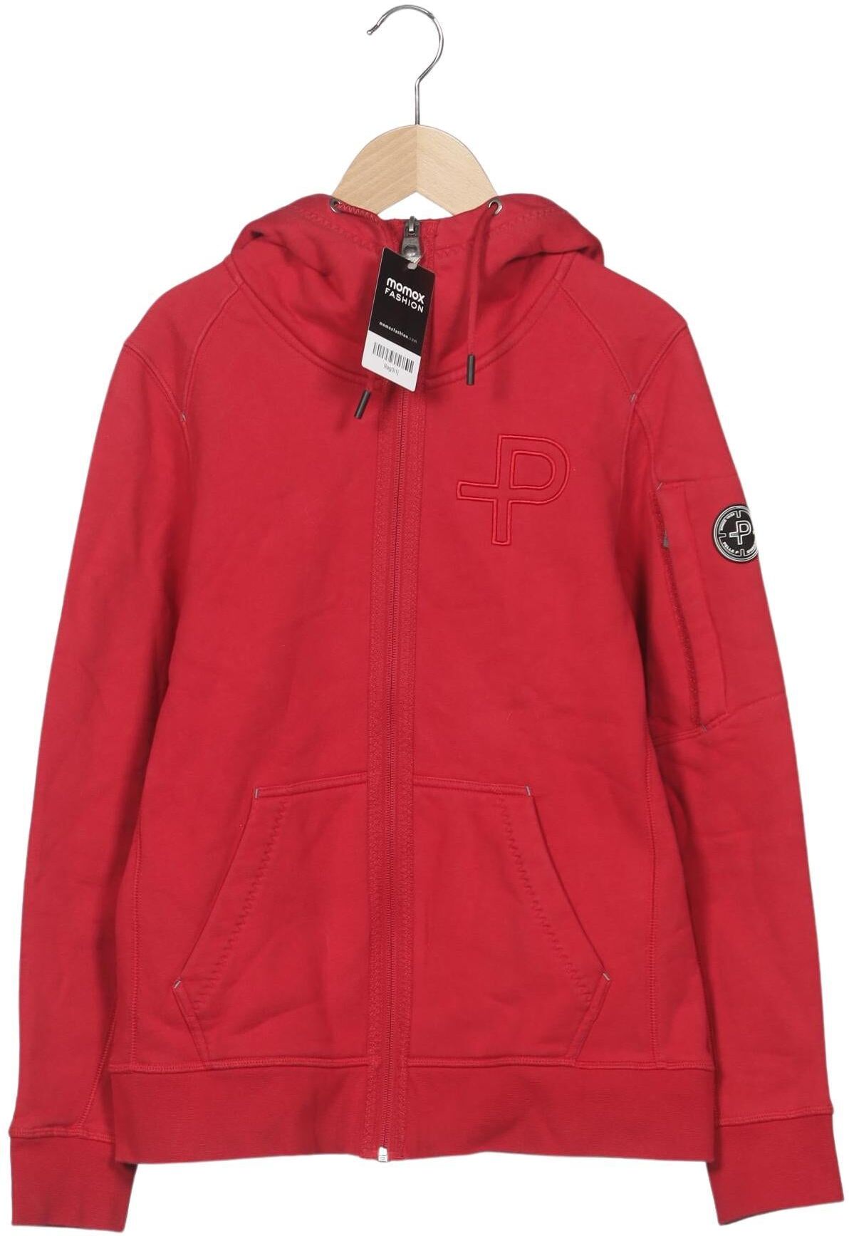 pelle pelle Damen Kapuzenpullover, Rot, Gr. M, Synthetik / Baumwolle - Second Hand