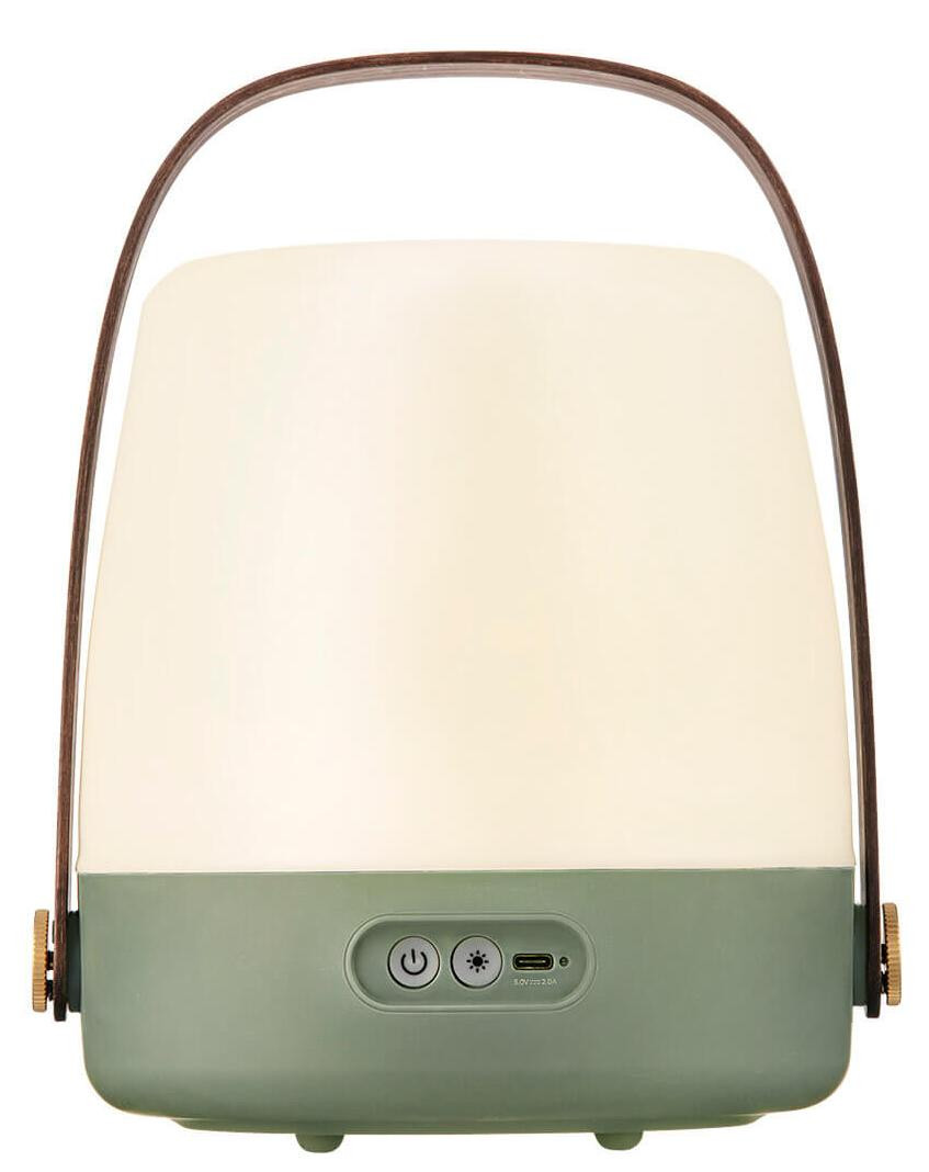 Kooduu Lite-up LED tafellamp met oplaadbare batterij, Groen/Wit