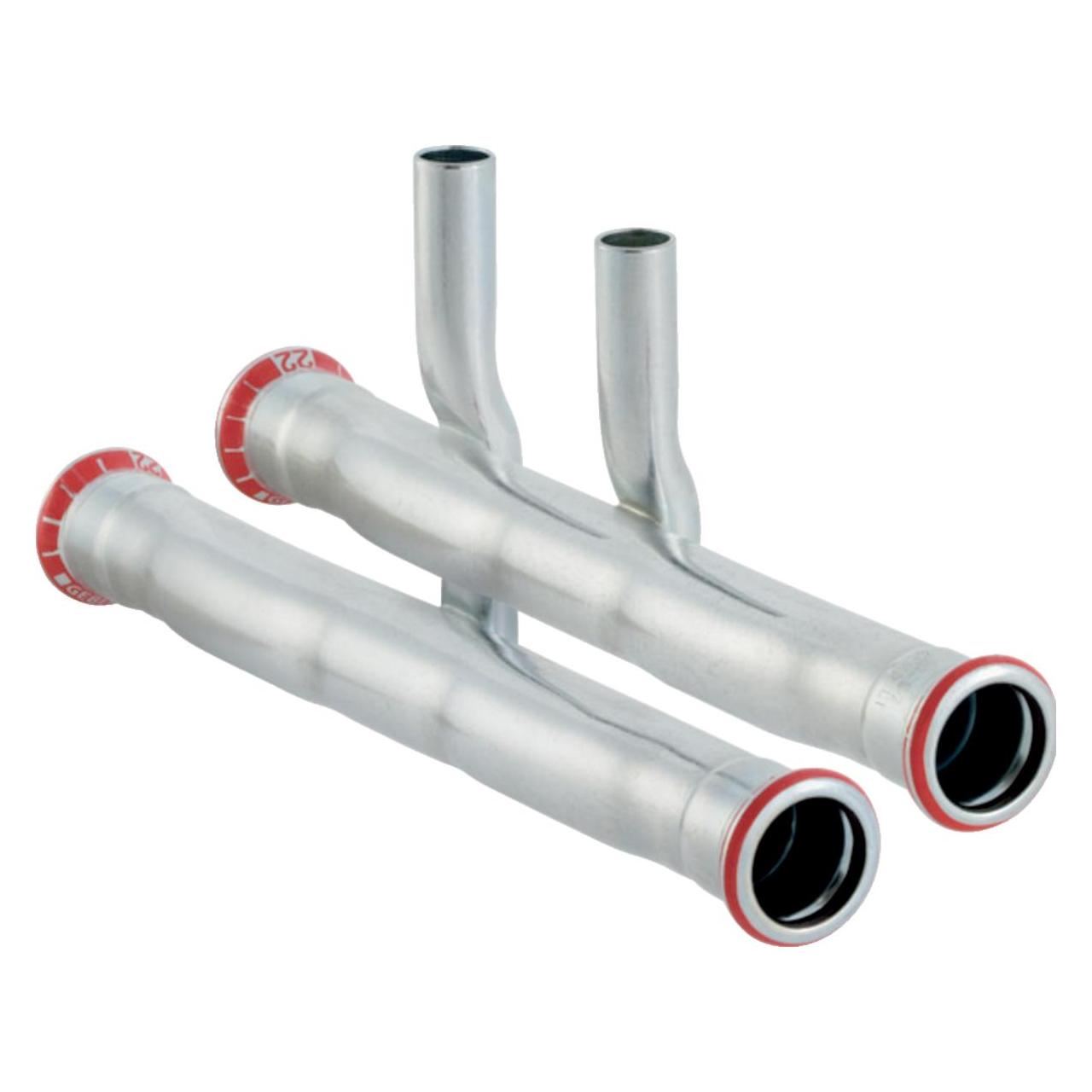 Geberit Geb. Mapress FZ T-stk 15mm - Mapress FZ T-stk t/frem-og tilbageløb d15mm d1=15mm (T-Verbindung) (24002)