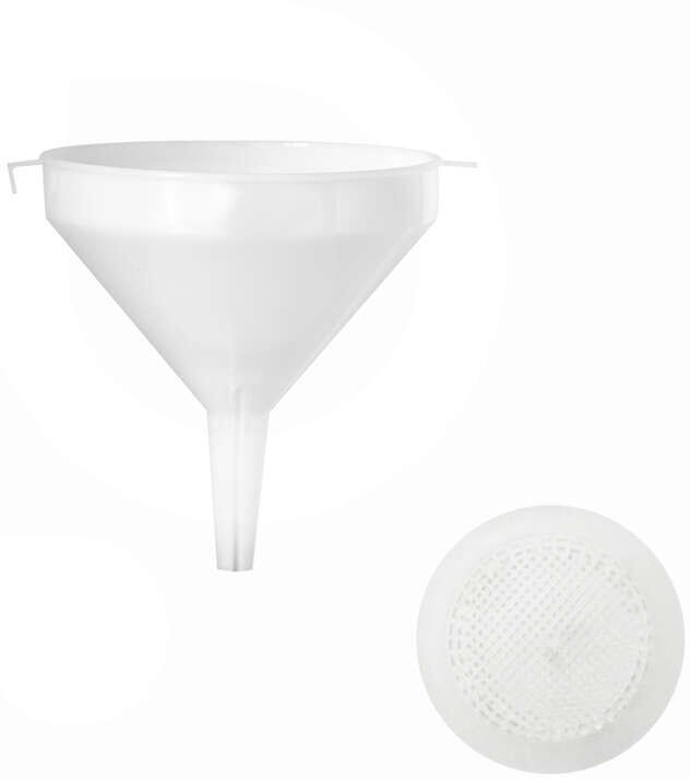 Polsinelli Imbuto bianco in plastica Ø 15 con filtro