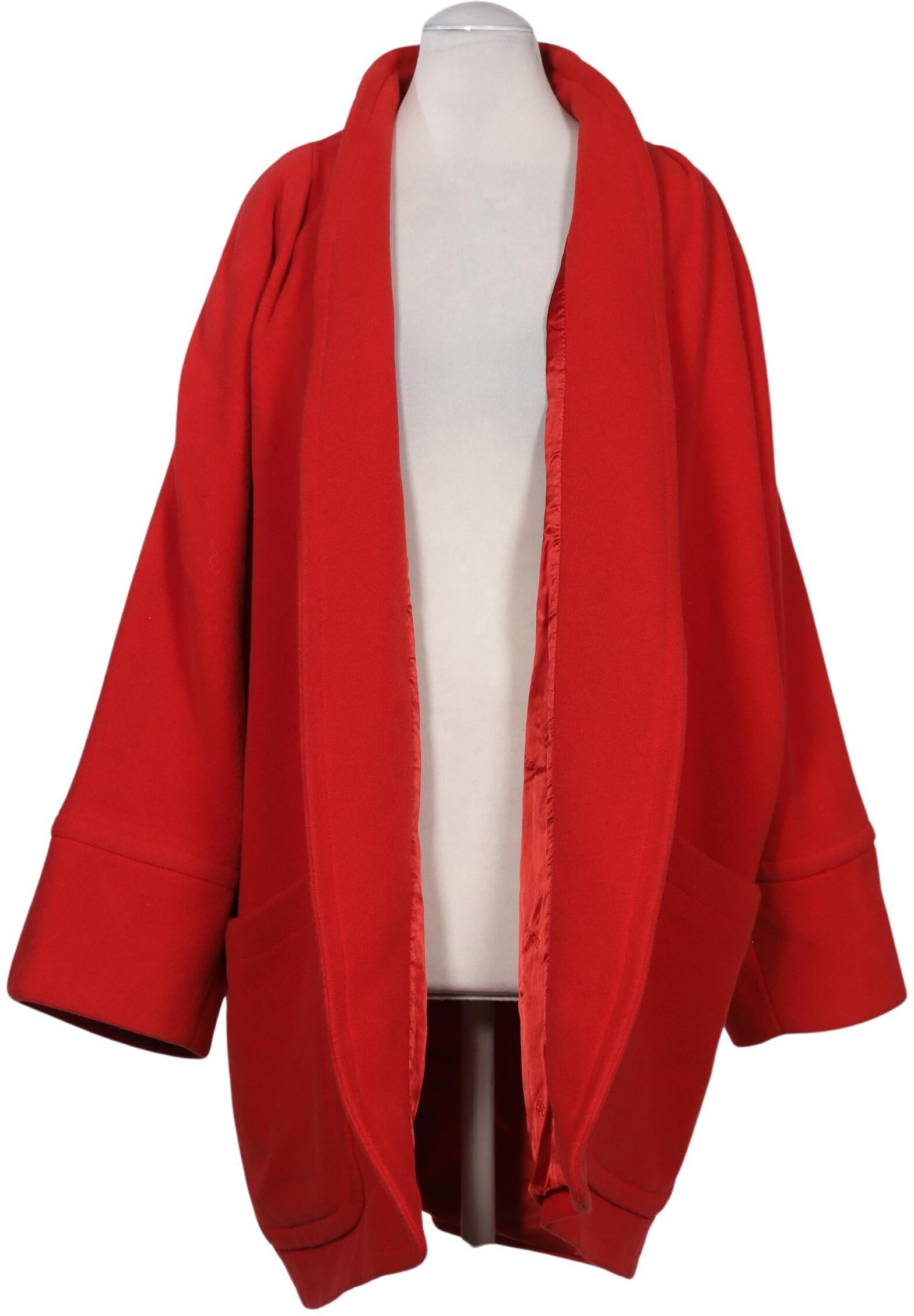 Escada Damen Mantel, Rot, Gr. EU 38, Schurwolle / Angorawolle - Second Hand