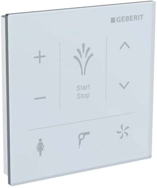 Geberit AquaClean Wandbedienpanel 147038SI1 zur Aufputz-Montage, Oberfläche Glas/Farbe weiß