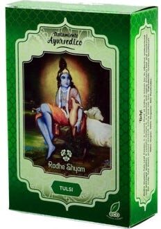 Radhe Shyam Tulsi Polvo Tratamiento Capilar Natural 100 g
