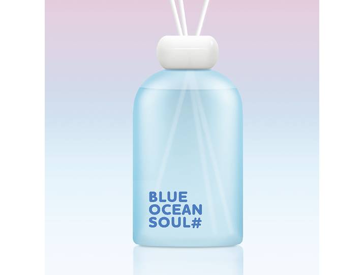 Raumduft MELLOW MOOD Blue Ocean Soul Blau/Blau Raumduft, Glas, Polyester 9 x 29 x 9cm