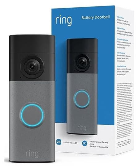 Ring Batterijdeurbel nieuwste generatie - Zwart/Grijs
