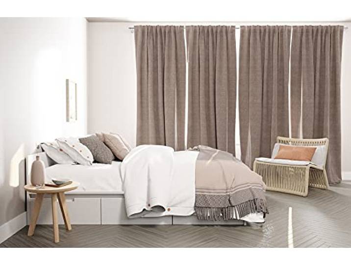 Samtvorhang rosa Vorhang Wohnzimmer Schlafzimmer modern 140x245cm weicher Stoff