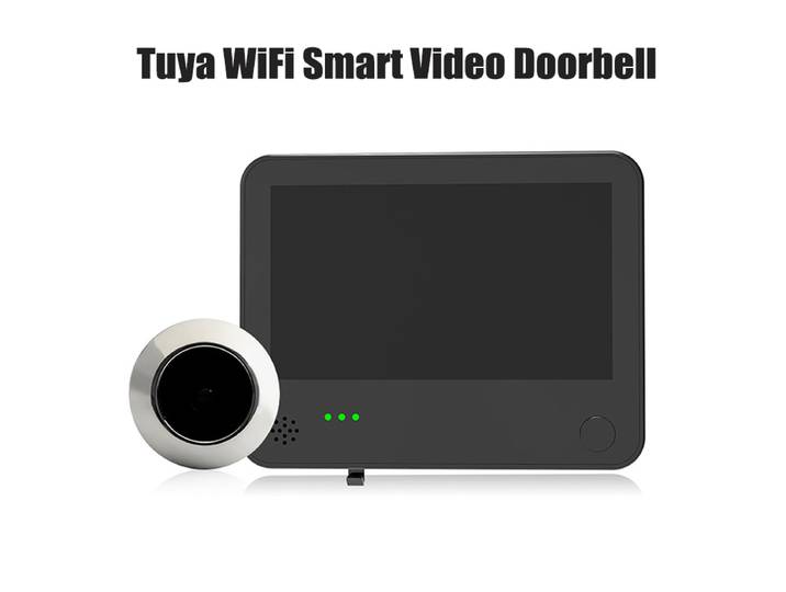 Caméra de surveillance WiFi Tuya, interphone visuel intelligent, caméras radar numériques, détection de mouvement, sonnette vidéo sans fil