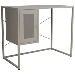 Helloshop26 - Schreibtisch/Arbeitsplatz aus Stahl 75 x 100 x 50 cm grau 03_0009068