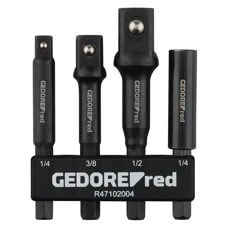 Gedore R47102004 R47102004 Adapter-Satz 4-teilig 1/4", 3/8", 1/2" (R47102004)