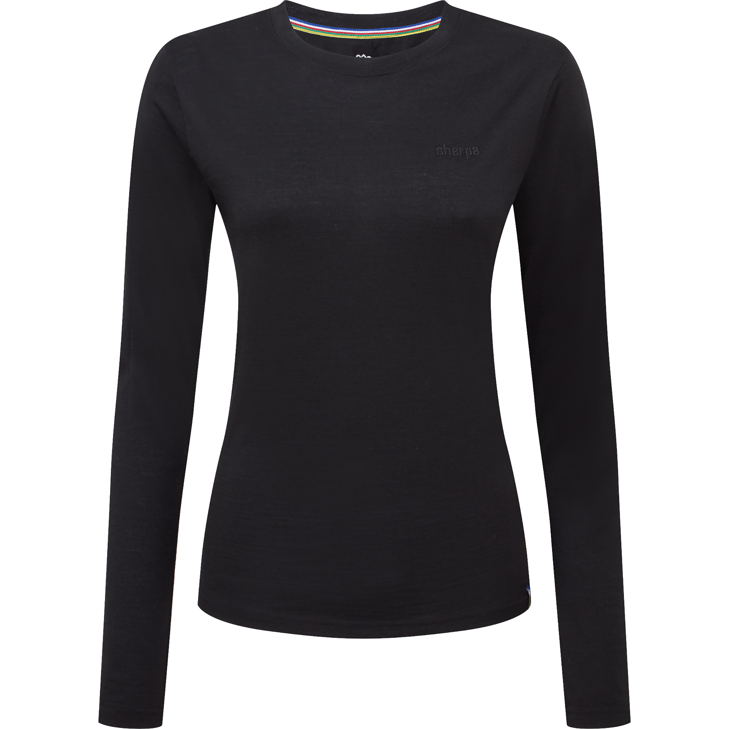 Sherpa Adventure Gear Nanda Merino Damen Longsleeves Merino schwarz Größe L Lifestyle Widerstandsfähig Merinowolle | Lyocell (Tencel)