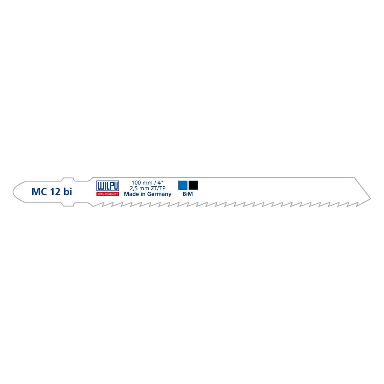 Wilpu Saws color for metals, aluminum (5pcs.) MC 12 bi (2501)