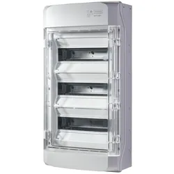 f-tronic 7270003 AP Feuchtraumverteiler IP65, NEPTUN36, 3-reihig, mit Belüftungssystem