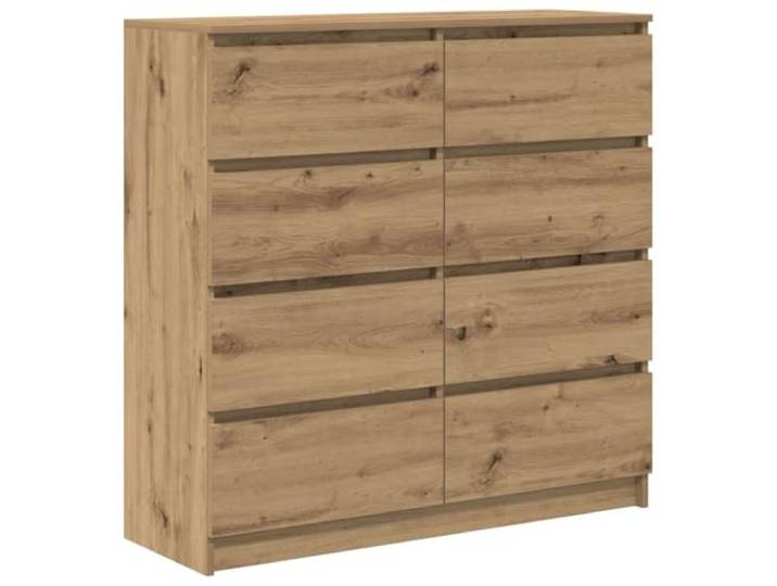 KGHFDVB Sideboard Artisan-Eiche 100x35x99 cm Holzwerkstoff Stauraum mit Tischplatte, Feuchtes Tuch Reinigung, Für Esszimmer Küche Flur