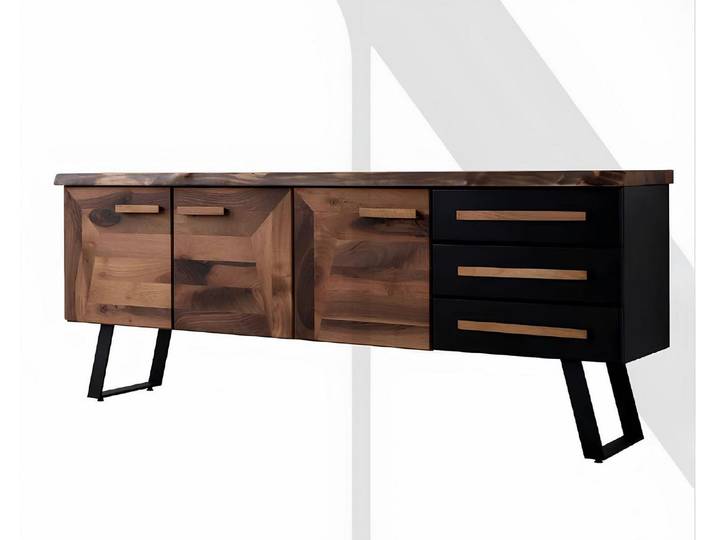 JVmoebel Sideboard Sideboard Stil modern Farbe braun Holz neu geräumig bequem Esszimmer, Made in Europa